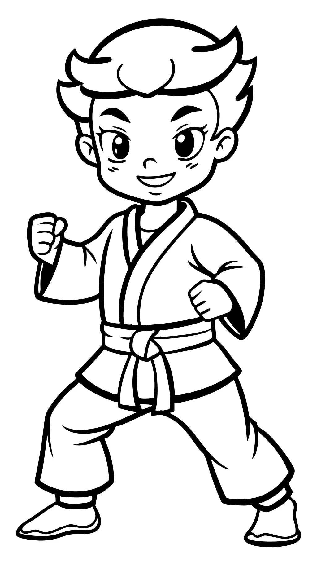 coloring pages karate